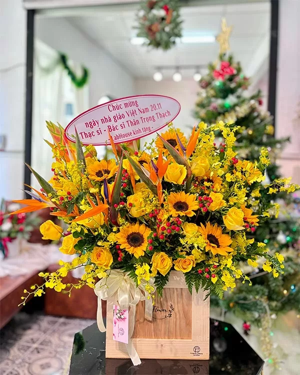 Giỏ Hoa Sinh Nhật - HNA.GHSN5