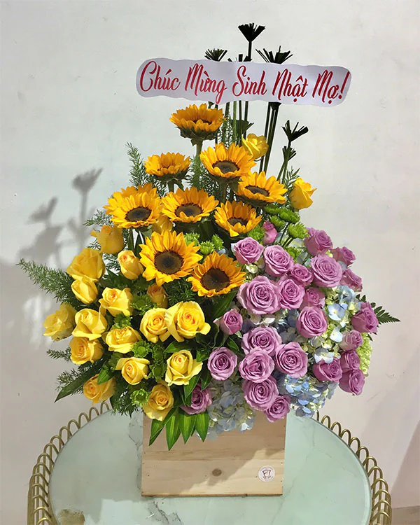 Lẵng Hoa Sinh Nhật - HNA.LHSN2