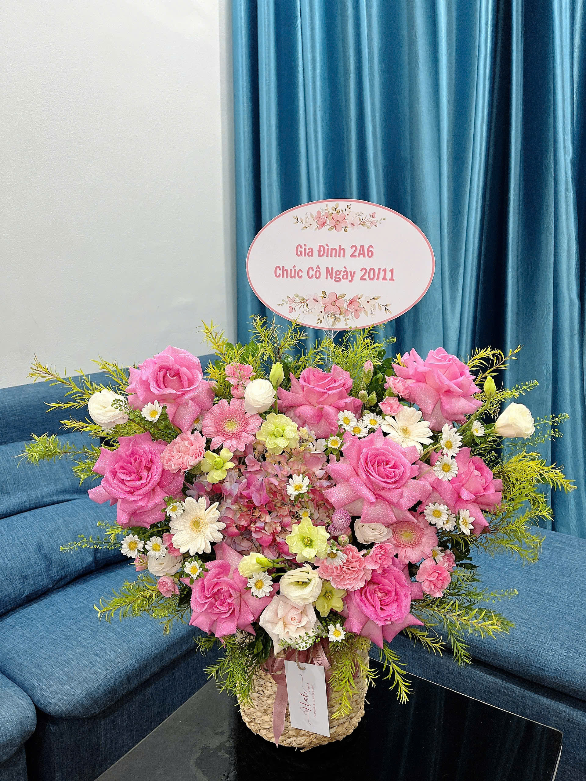 Giỏ Hoa Khai Trương - HNA.GHKT16