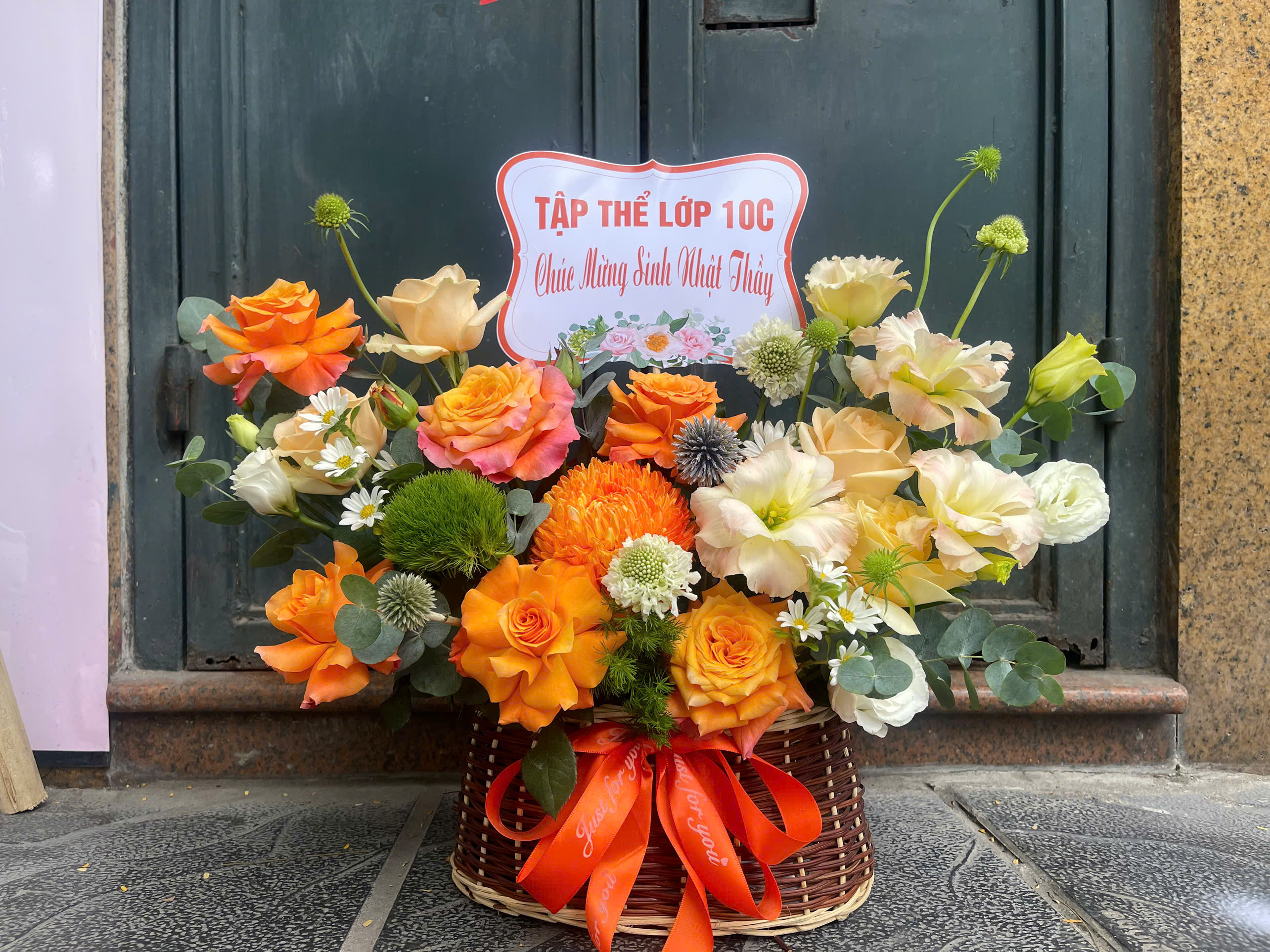 Giỏ Hoa Khai Trương - HNA.GHKT21