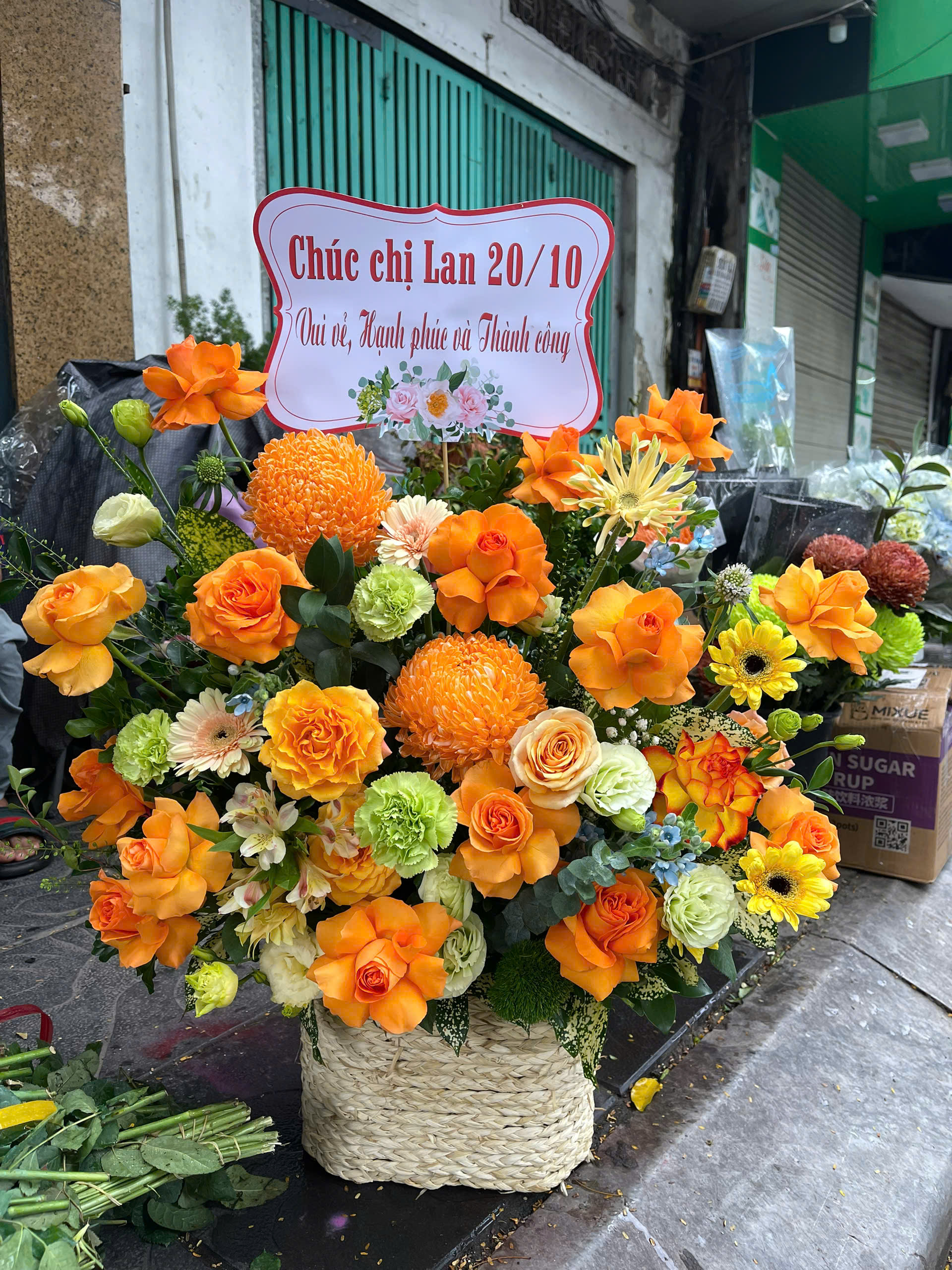 Giỏ Hoa Khai Trương - HNA.GHKT30