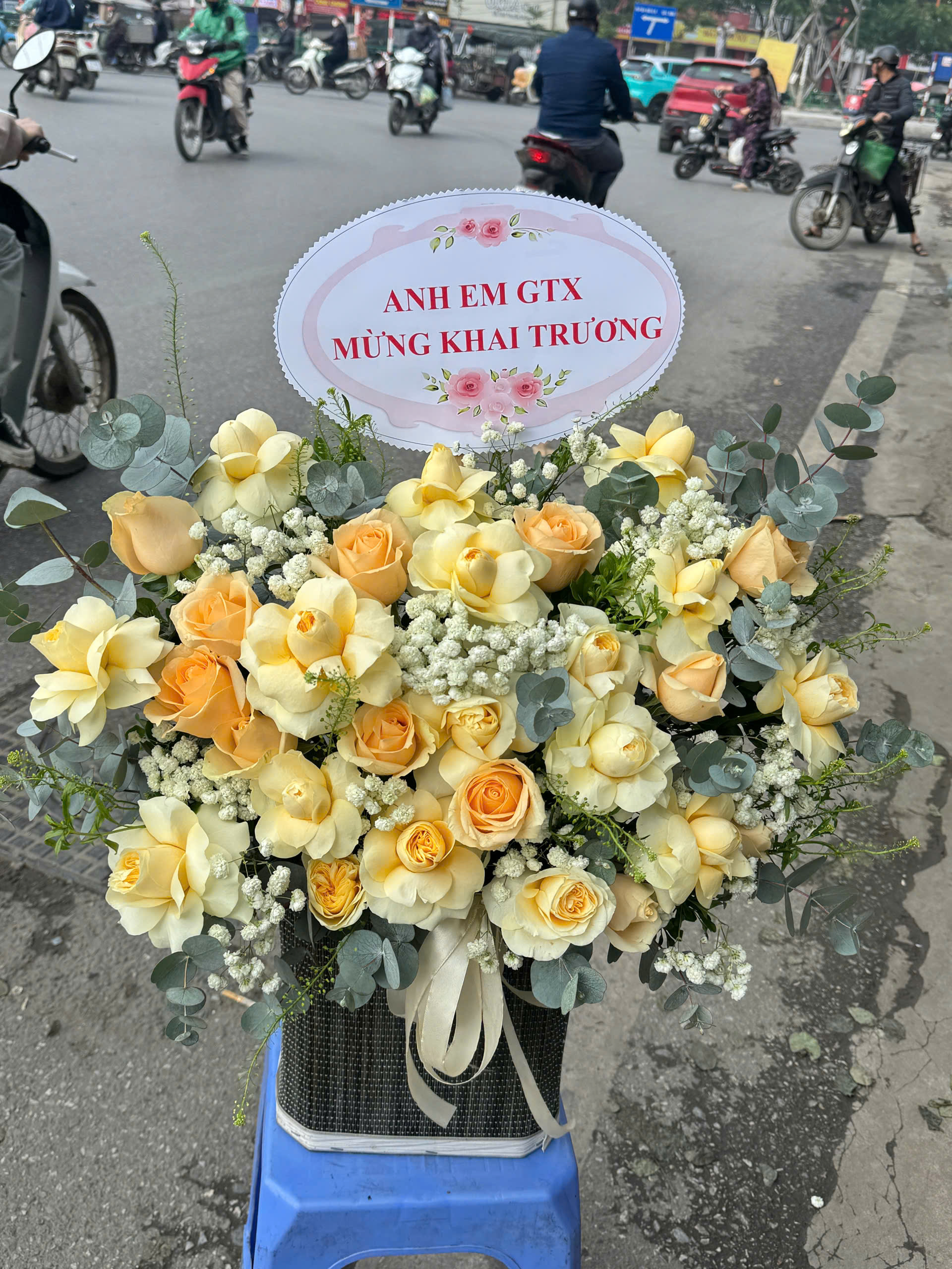 Giỏ Hoa Khai Trương - HNA.GHKT43