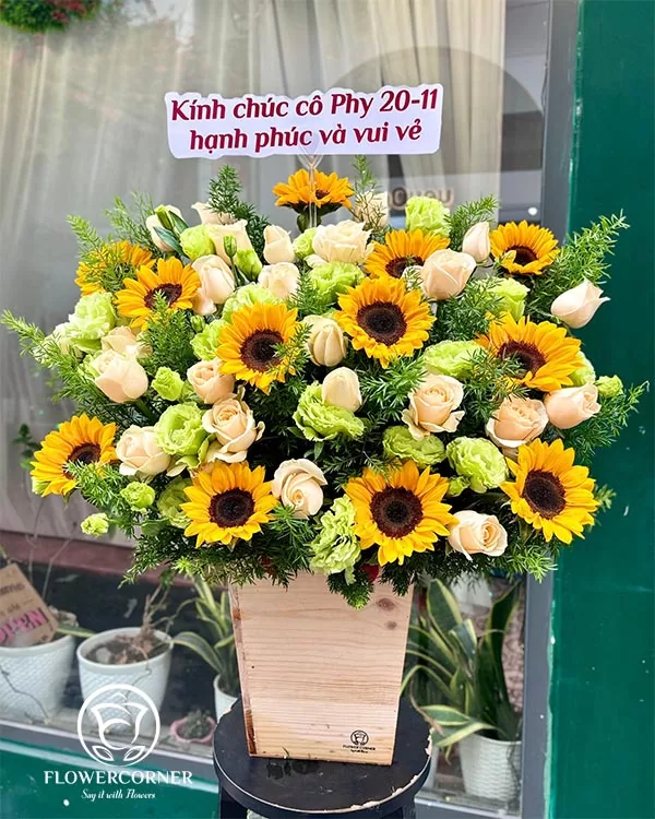 Giỏ Hoa Khai Trương - HNA.GHKT50