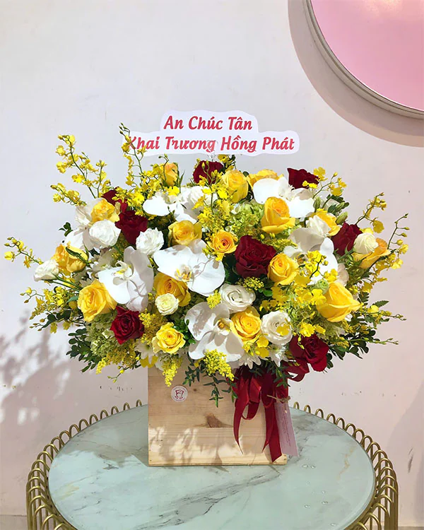 Giỏ Hoa Chúc Mừng - HNA.GHCM7