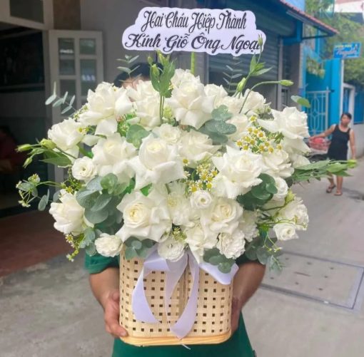 Lẵng Hoa Chia Buồn - HNA.LHCB2