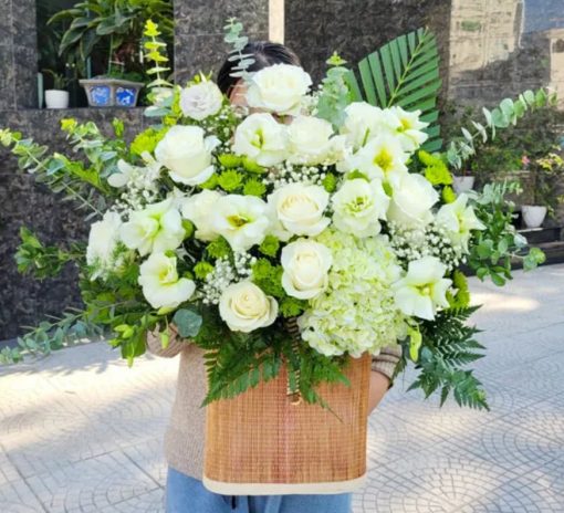 Lẵng Hoa Chia Buồn - HNA.LHCB5