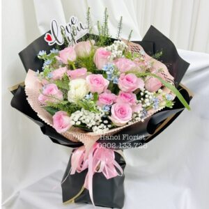 Lẵng Hoa Chúc Mừng - HNA.LHSNM8