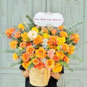 Lẵng Hoa Chúc Mừng - HNA.LHSNM11